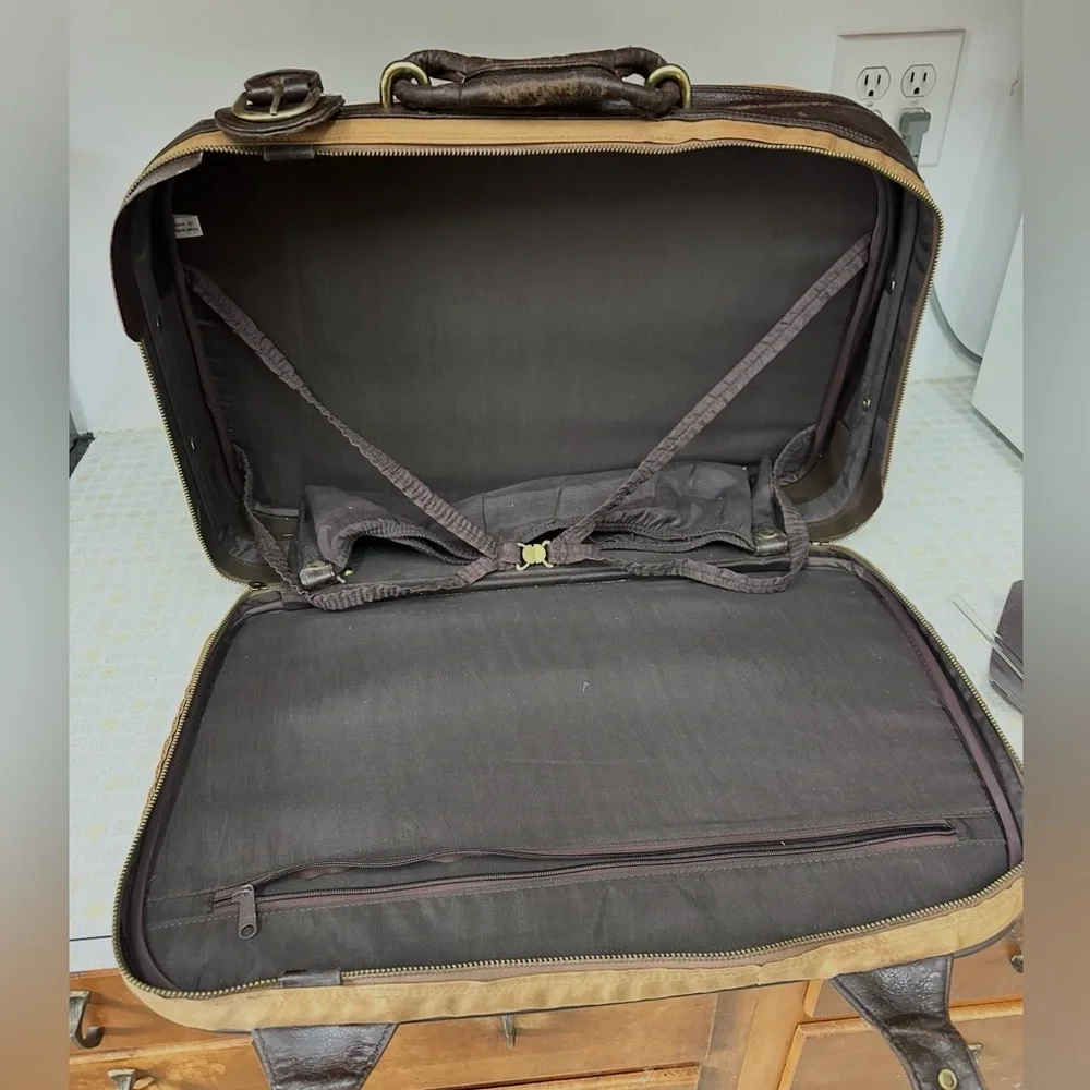 Pierre Cardin Elegant Brown and Tan Briefcase